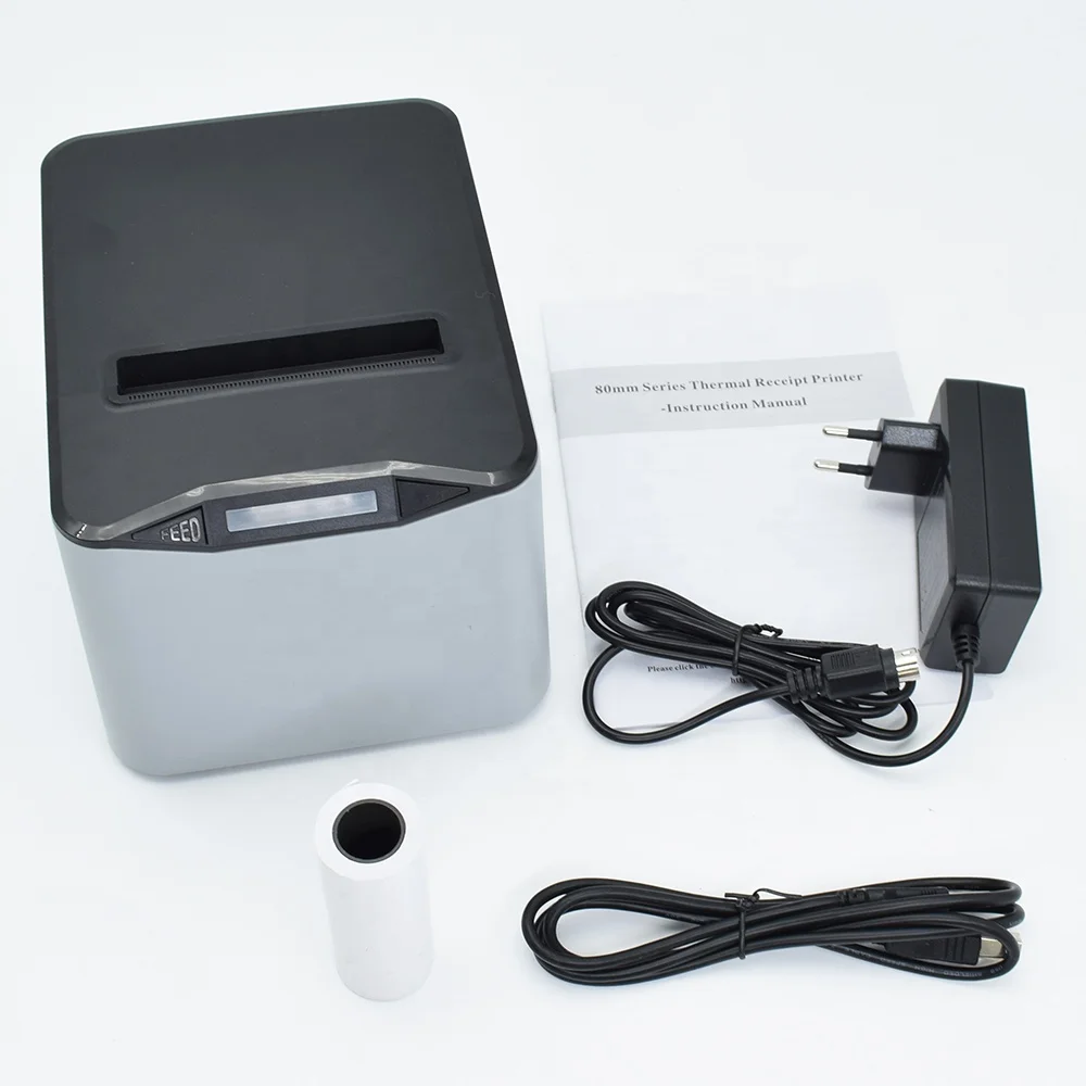 High Speed USB LAN Handheld Desktop 80mm Auto Cutter Pos Printer 80 mm 3inch Thermal Receipt Printer for POS System