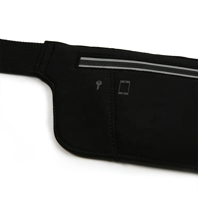 
 WB-003 Reflective waterproof fanny pack waterproof compartment running pouch belt waist phone pack bag waist pouch  