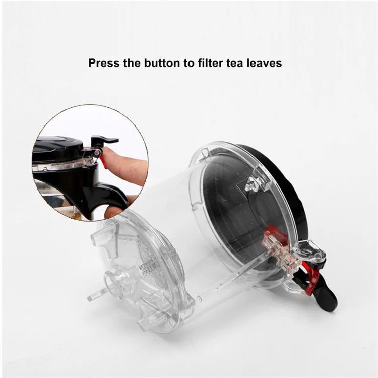 Home Office Camping Picnic Glass Tea Kettle Glass Tea Pot with Infuser and Lid for Blooming & Loose Leaf