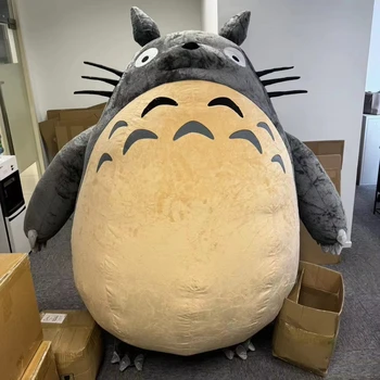 Funny toys cartoon character inflatable totoro mascot costume moving cat mascot costume adult suit for sale