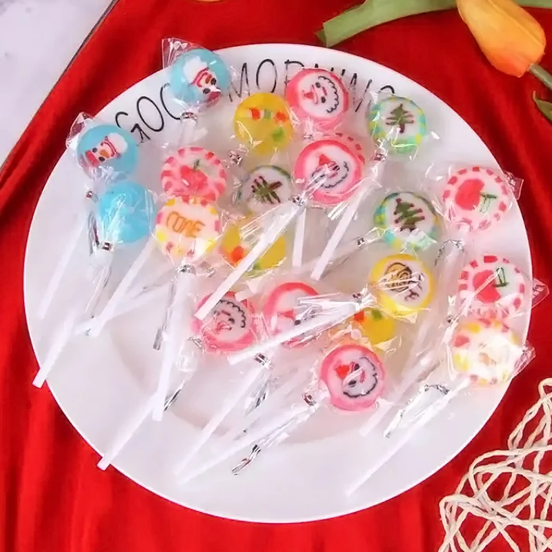 Snack Foods Different Kinds Assorted Fruit Flavour Lollipop Candy Factory Wholesale