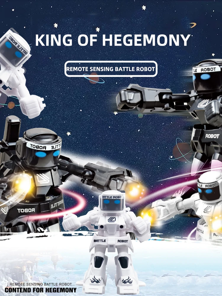 Mini Robot Boxing Toy Battle Robot Controlled Remote Control Boxing Robots With Amazing Light