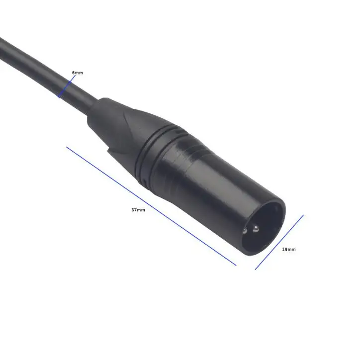 6.35mm 1/4インチTRSオス-XLRオスオーディオステレオマイク
