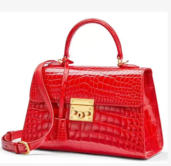 Crocodile Skin Leather Handbags For Lady,Fashion Crocodile Leather ...