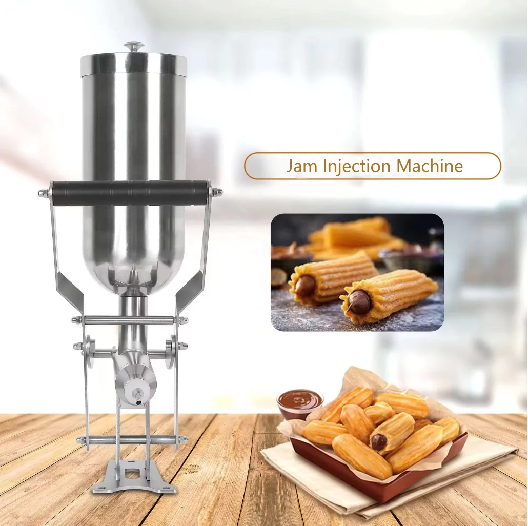 Spanish Churros Injection Machine Cream Jam Jelly Chocolate Sauce Manual Filling