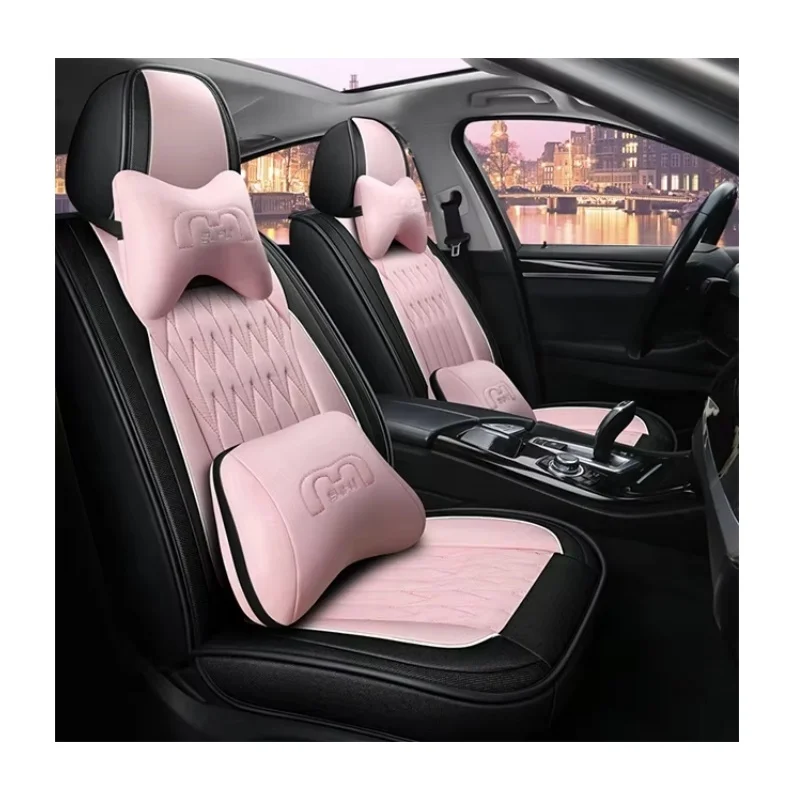 Girly Car Seat Cushion Cover Pink Seat Covers Leather