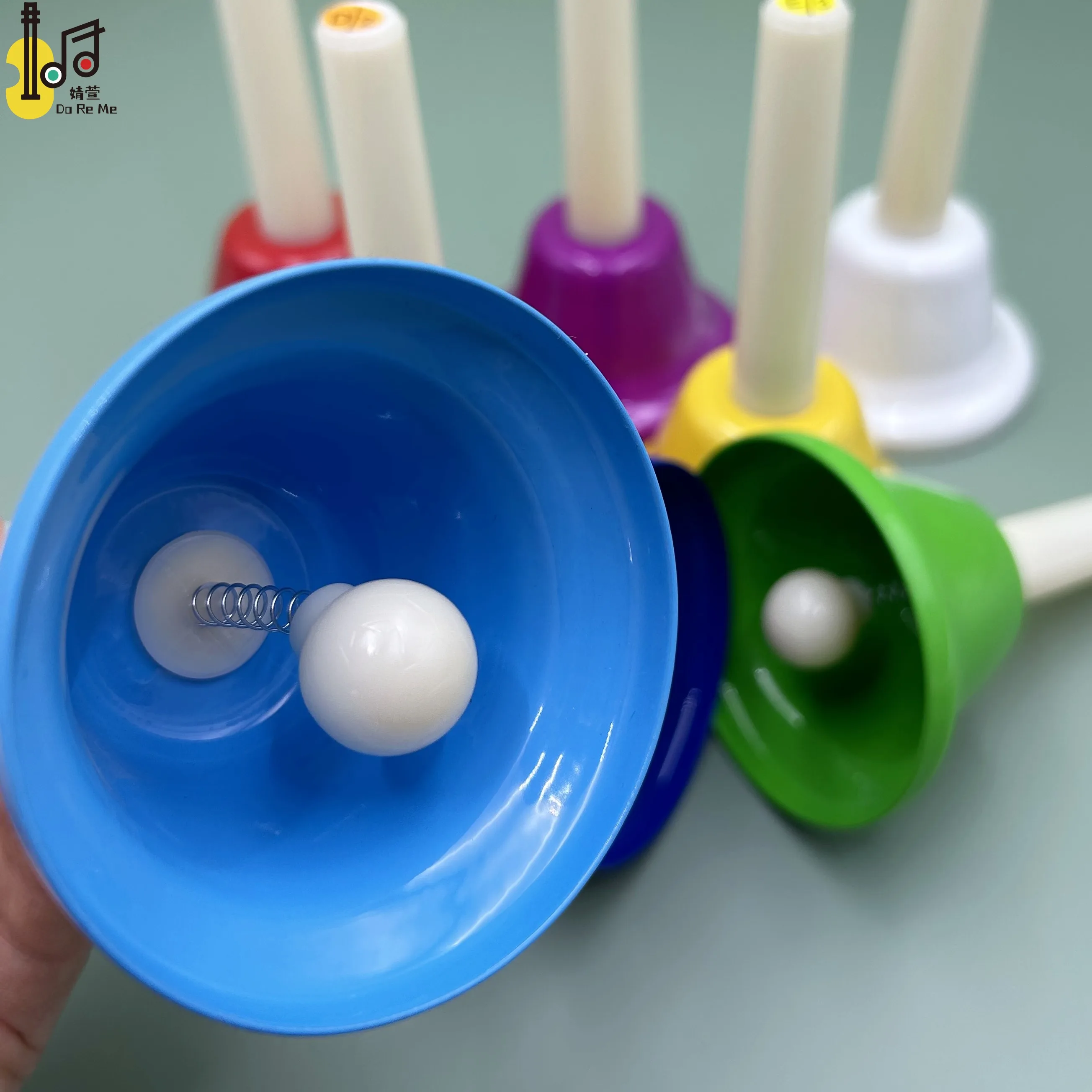 8note Preschool Kids Gift School Favor Metal Handbell Noise Maker Baby