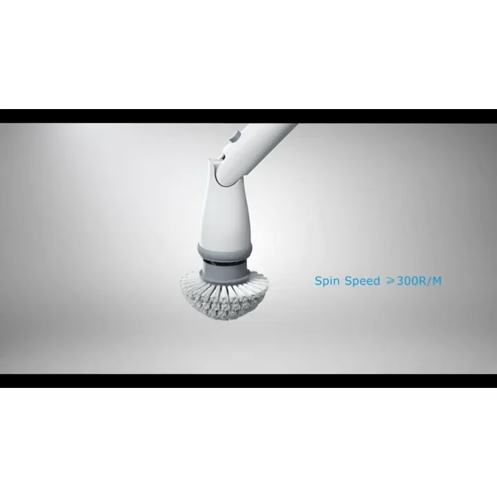 Electric Automatic Spin Toilet Floor Scrubber Cleaning Brush Cordless
