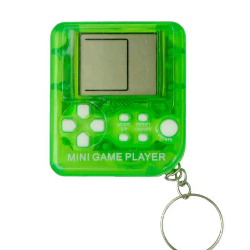 Portable Mini Game Console Keychain Handheld Kids Educational Electronic ToysFBB 
