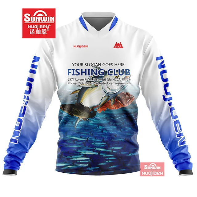 Source Wholesale Long Sleeve Sublimation Print Bass Fishing Jersey Design  Your Own Tounament Sublimated Fishing Jersey on m.