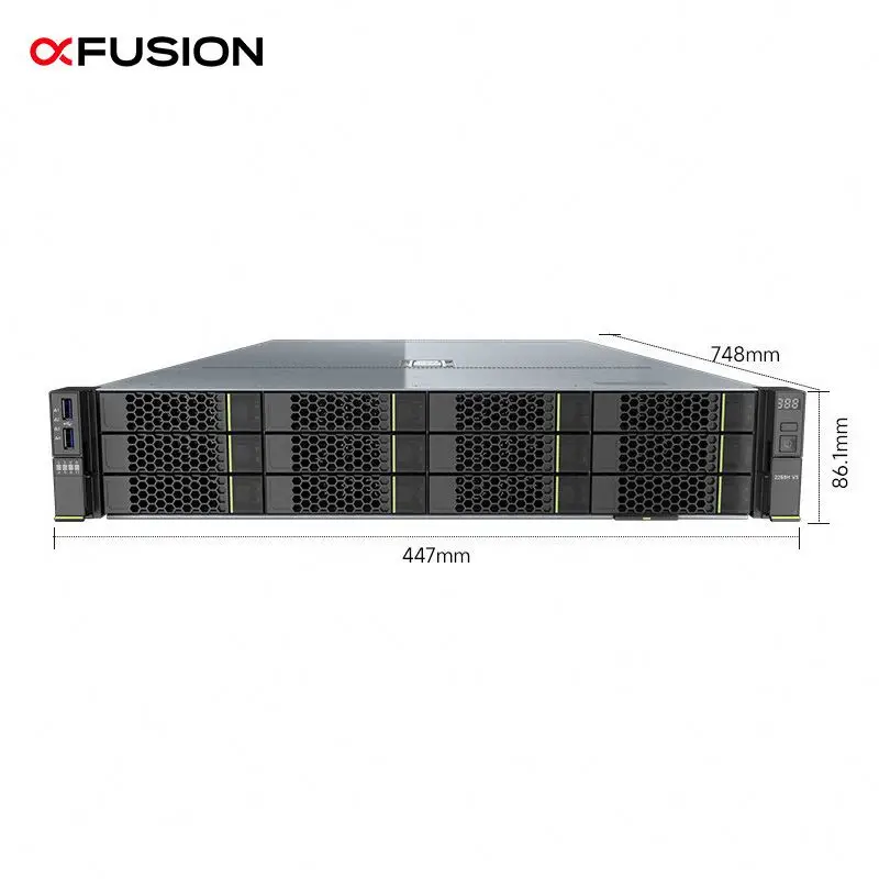 serveur à 1U ou 2U, à deux sockets, XFusion, Xeon, boîtier pour serveur GPU en rack, NAS Xeon, 8 cœurs CPU, micro-rack, châssis Intel, serveur de stockage cloud