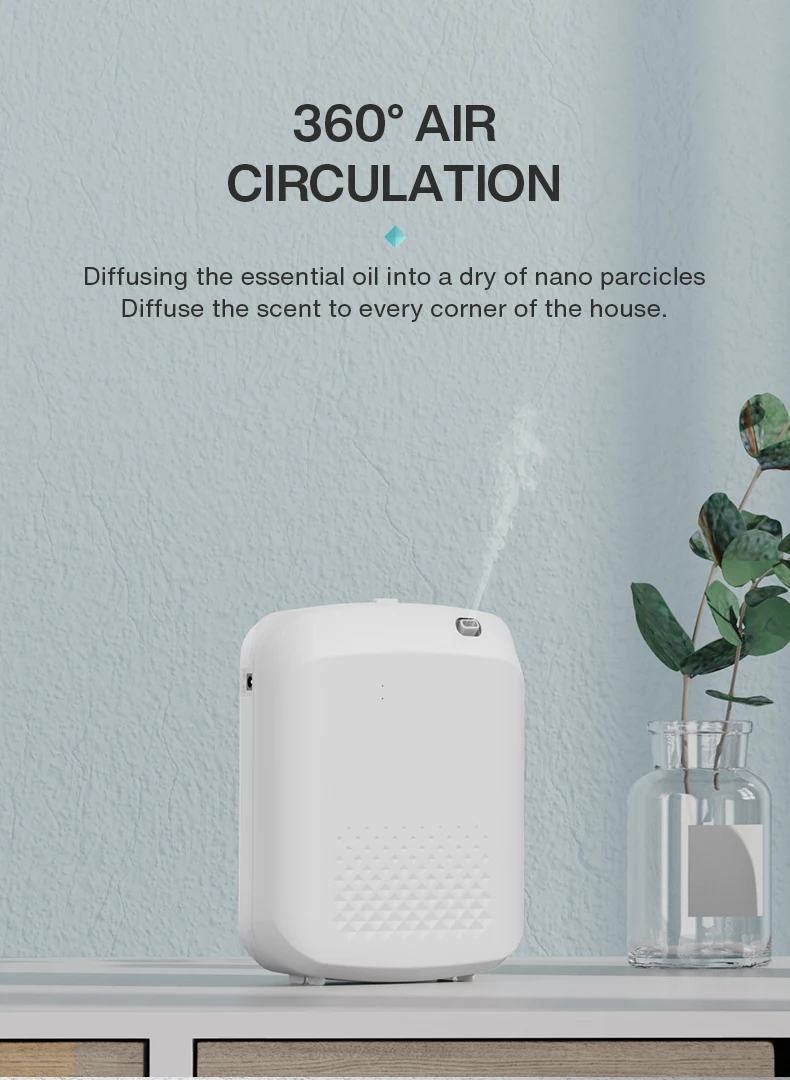 New Design Hotel Lobby Oem Essential Oil Diffuser 400ml Wall Mounted ...