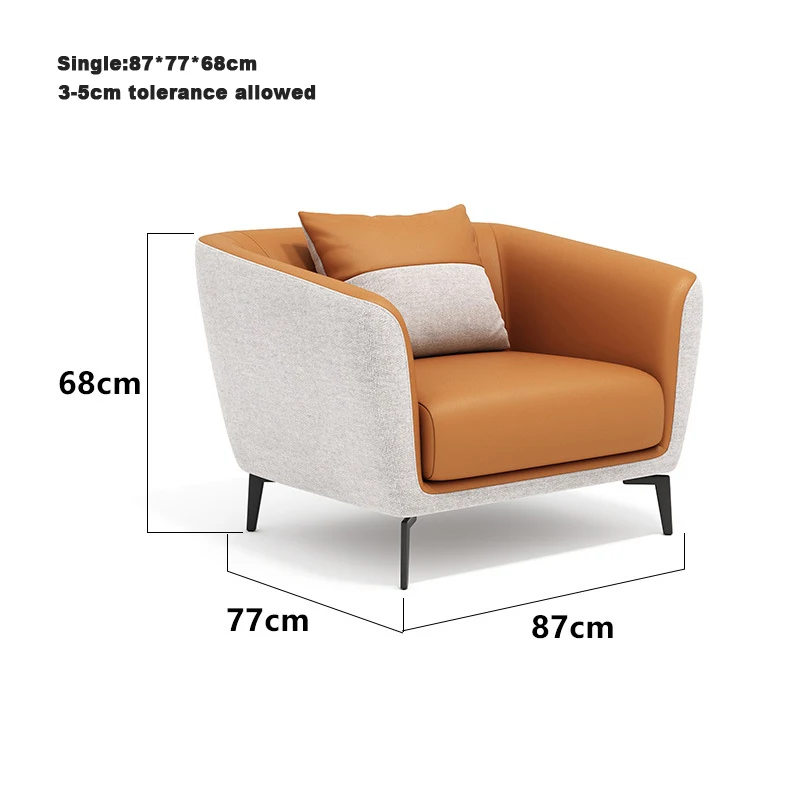 Canape Genuine Leather Sectional Sofa  Nordic Luxury 3 Seater Lounge Living Room Furniture Sofa Set Furniture Modern