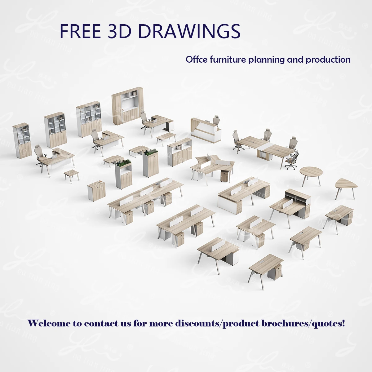 Morden Design Home Wooden Computer Desk Office Furniture Study Computer Table Customized Study Table for Adult