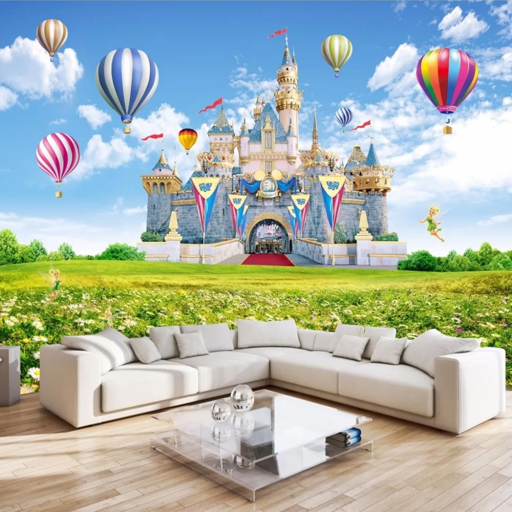 Custom 3d Photo Wallpaper Children Castle Hd Landscape Photography  Background Wall Painting Non-woven Wallpaper For Kids Room 3d - Buy Papel  Mural,Wood Wallpaper,Italian Wallpaper Product on 