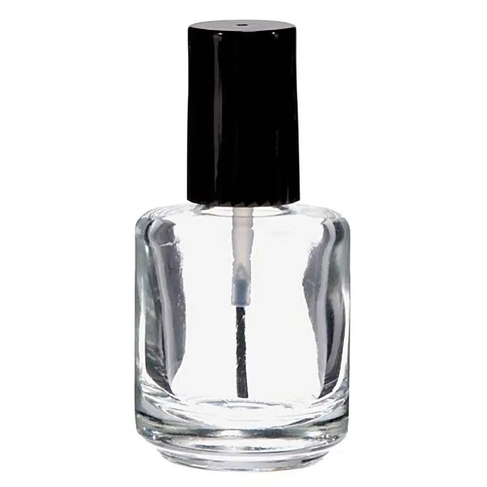 Clear 15ml Square Glass Roll-On Nail Polish Bottle Sealing Type for Nail Art and Skin Care Free Sample Available