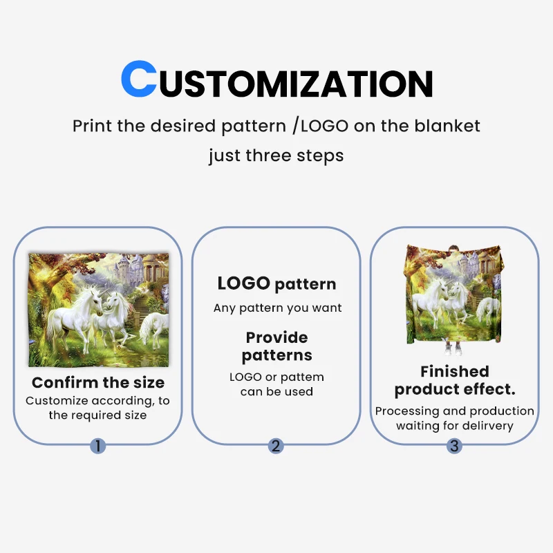 Factory Customize High Quality Oversized Warm Luxury Winter Printed Soft Custom Flannel Throw Blanket
