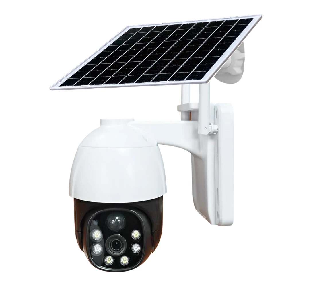 P6L 2K 4MP Wifi 4G Network Solar Panels Camera Cameras for Home Security Protection PIR Humanoid Detection CCTV Camera