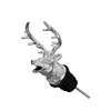 Silver deer head wine mouth