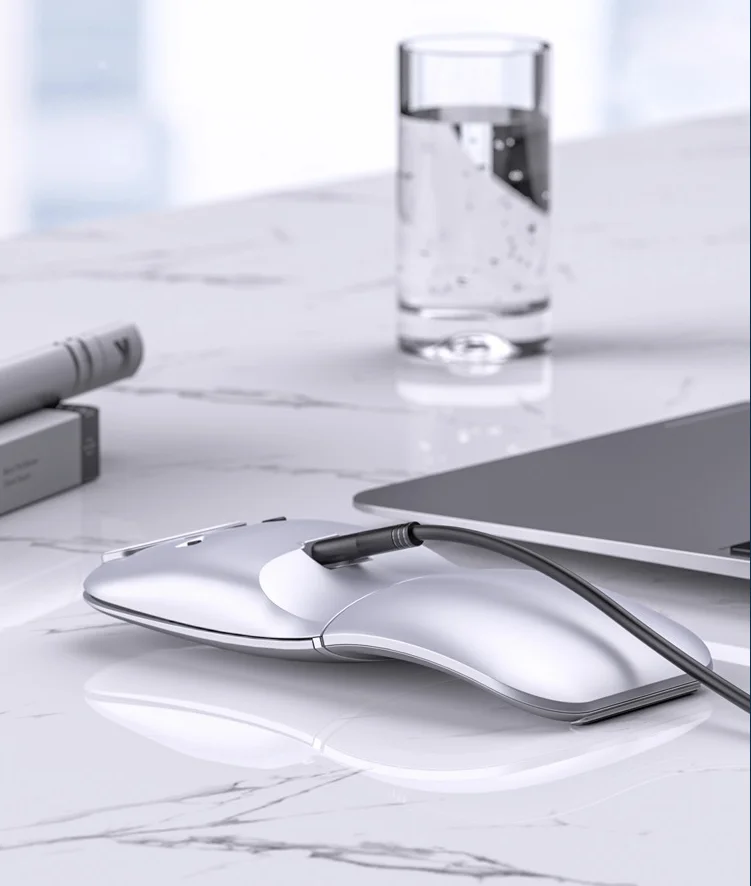 Распродажа 2021, складная беспроводная мышь, складная беспроводная мышь, Офисная легкая Портативная Беспроводная складная Двухрежимная мышь для ноутбука