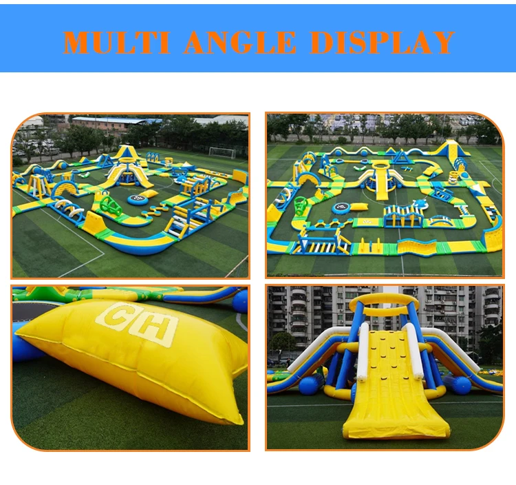 Factory Custom Outdoor inflatable water park inflatable sea water play equipment park inflatable floating water games park supplier