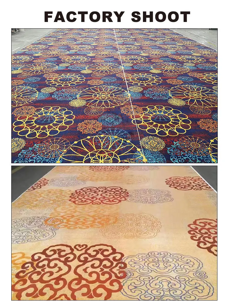 Wholesale Printed Large Design Banquet Hall Hospitality Room Luxury Hotel Carpet for Hotel Wall to Wall Carpet details