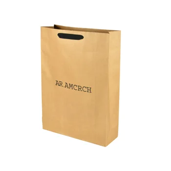 Low Price Factory Supply Logo Printed Brown Kraft Paper Bag Food Shopping Luxury Gift Paper Bags With Handle