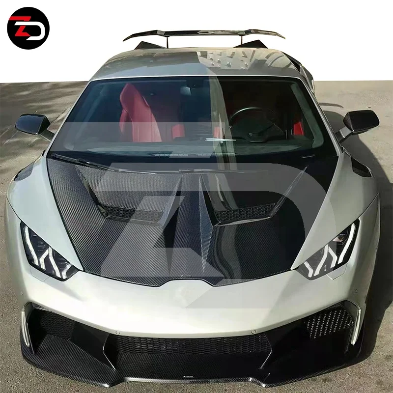 Wholesale Price V Style Carbon Fiber Body Kit For Lamborghini Huracan Lp610  Front Bumper Rear Diffuser Side Skirts - Buy Lp610 Carbon Fiber Body  Kit,Body Kit For Huracan,Carbon Fiber Hood For Huracan