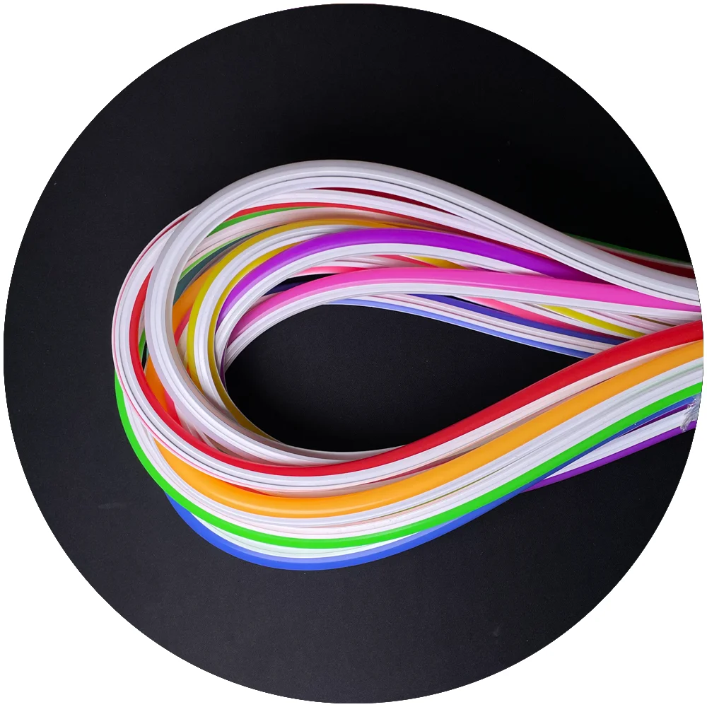 DC12V 2.5cm 1cm DC5V 2nd Gen Split Neon Tube Cover 6mm 8mm 12mm Neon Led Strip for Led Neon Sign Customize Material