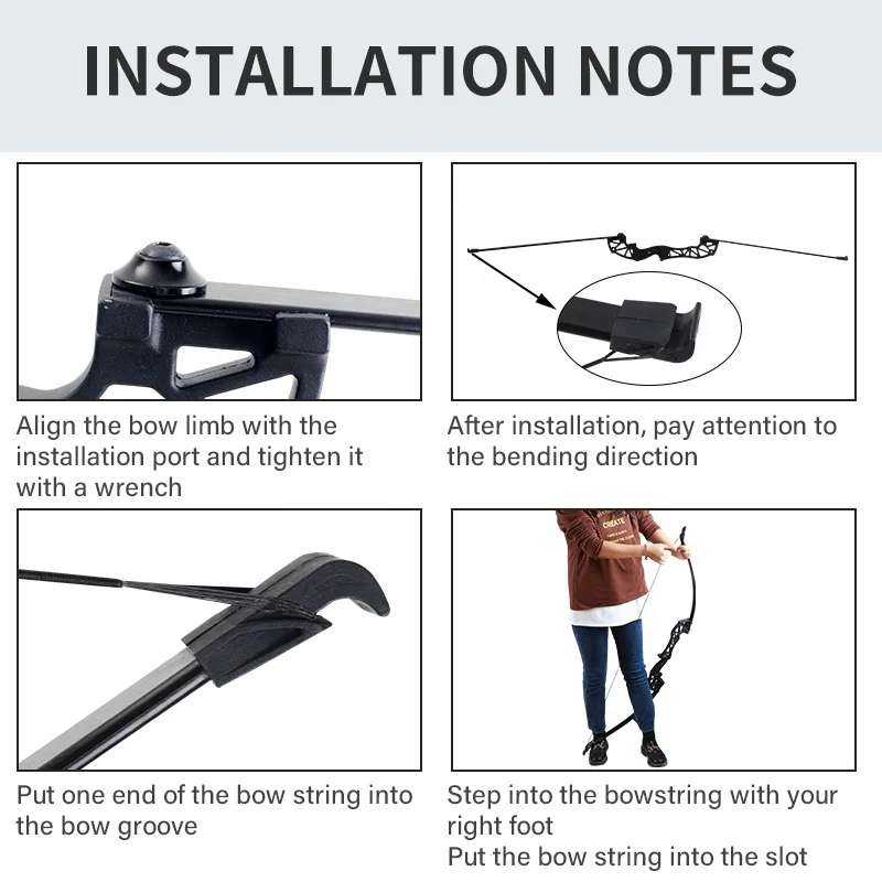 Alibaba.com: SPG Archery Takedown Recurve Bow and Arrow Set, Metal ...