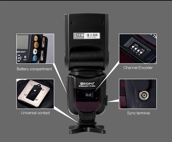 Triopo DSLR Camera Flash Light TR-950ii + G4 TR950 II Universal Flash Hot Shoe Speedlite Manual detail image