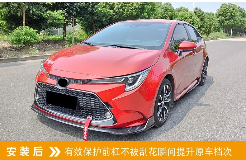3Pcs Car Front Bumper Splitter Lip Bumper Diffuser Guard Spoiler Body ...