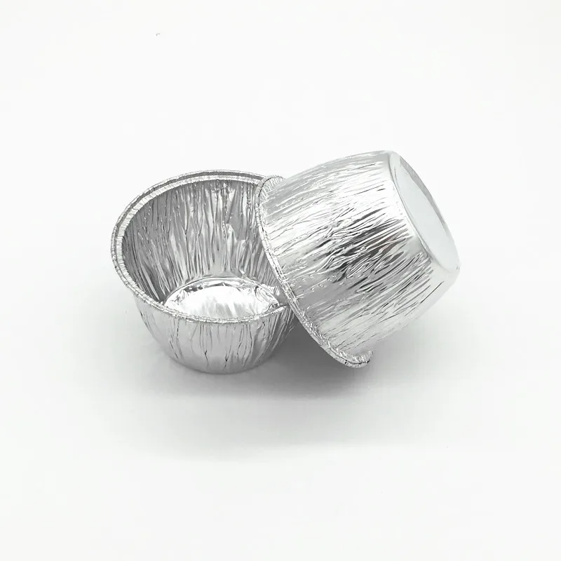 TIA YB76 MFood Safe Aluminum Foil Cup Panna Cotta Container Heat Stable Foil Cup for Gourmet Desserts