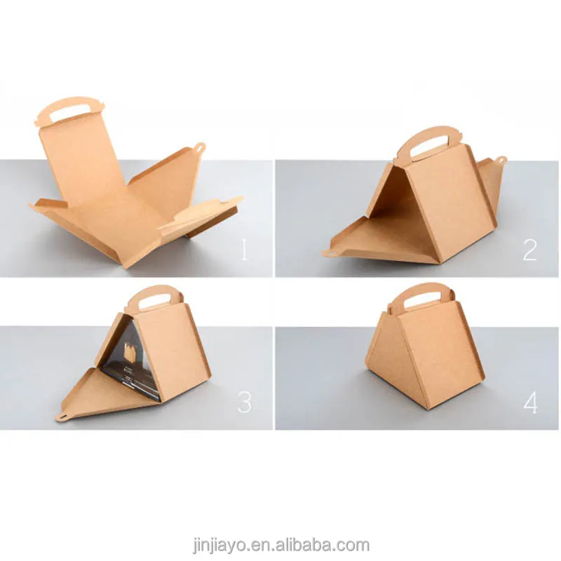 product kraft sandwich box single cake box custom manufacture brown paper food cake packaging cupcake boxes customized logo cmyk accept-3
