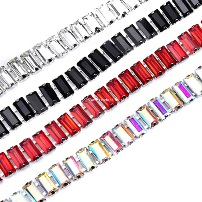 2025 New Product Peach Light Rhinestone Chain Cup Metal Chain for Garment Beaded Fringe Trimming for Shoes