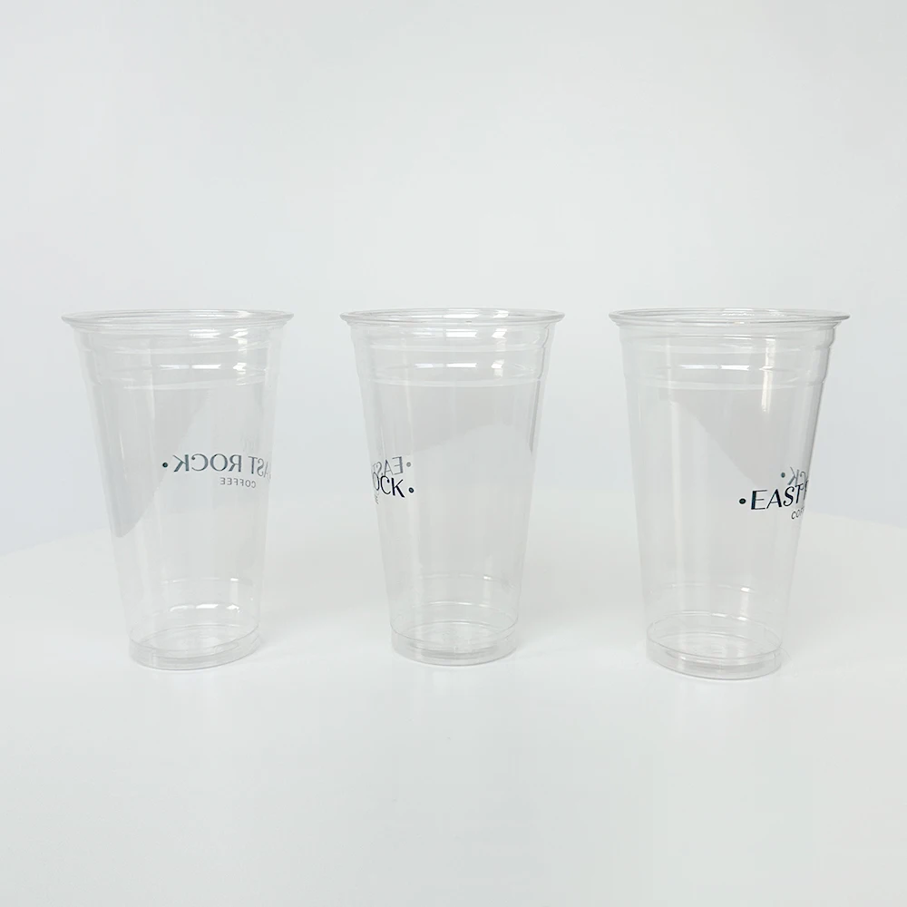 Clear Plastic Cups  Custom coffee cups, Custom disposable coffee