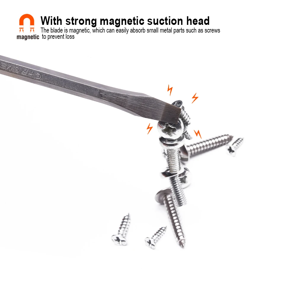 HARDEN Professional Magnetic Screw Driver Hand Tools CRV Flat Slotted Screwdriver