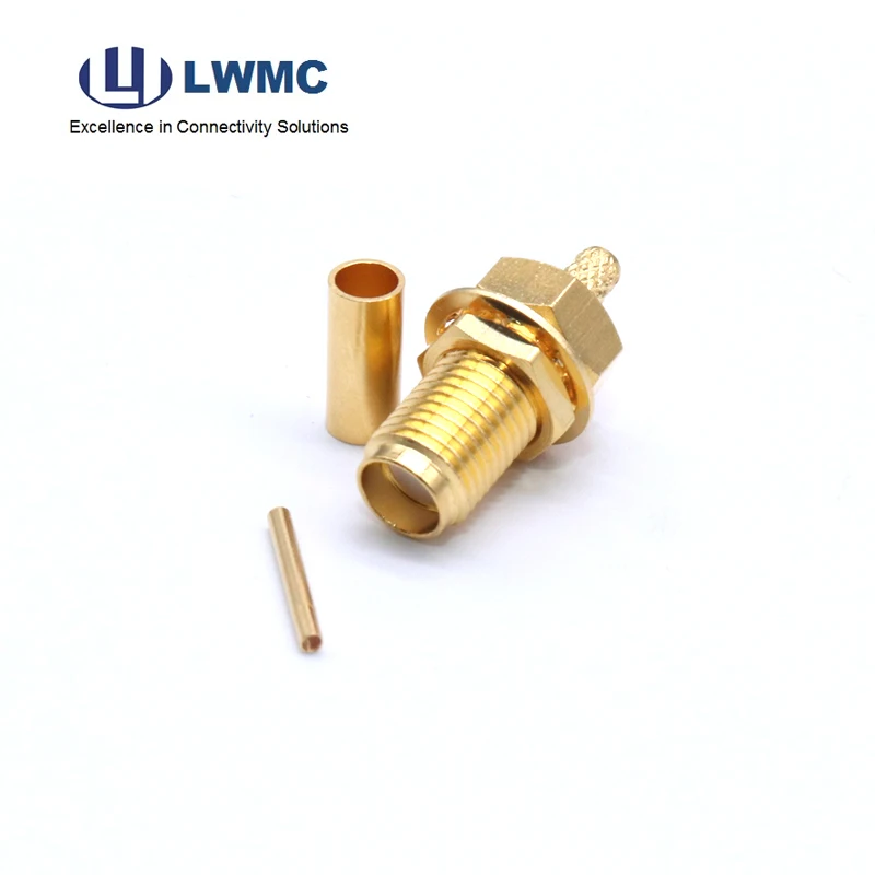 sma female bulkhead crimp for rg316 cable-7