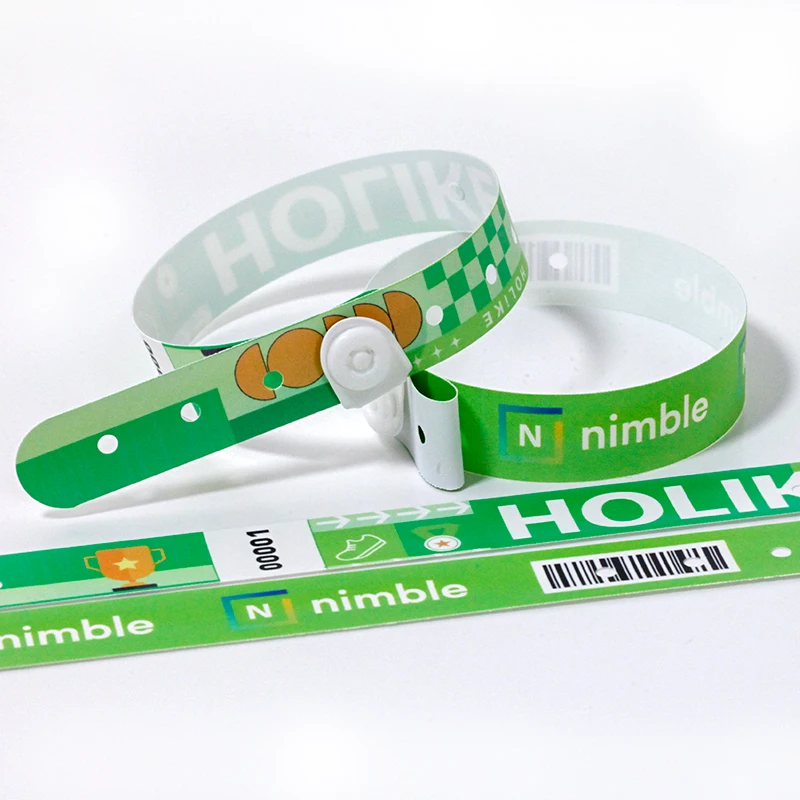 Custom high quantity water proof pvc patient id band vinyl disposable medical id bracelet hospital