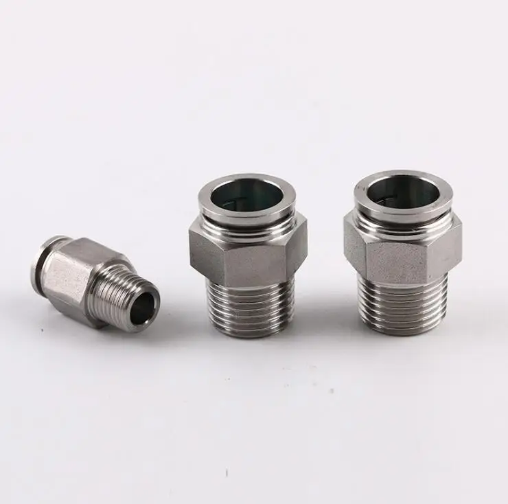 Ø 8 mm Avec Filetage BSPT r1//4/" Pneumatique air comprimé té-steckverschraubung PB