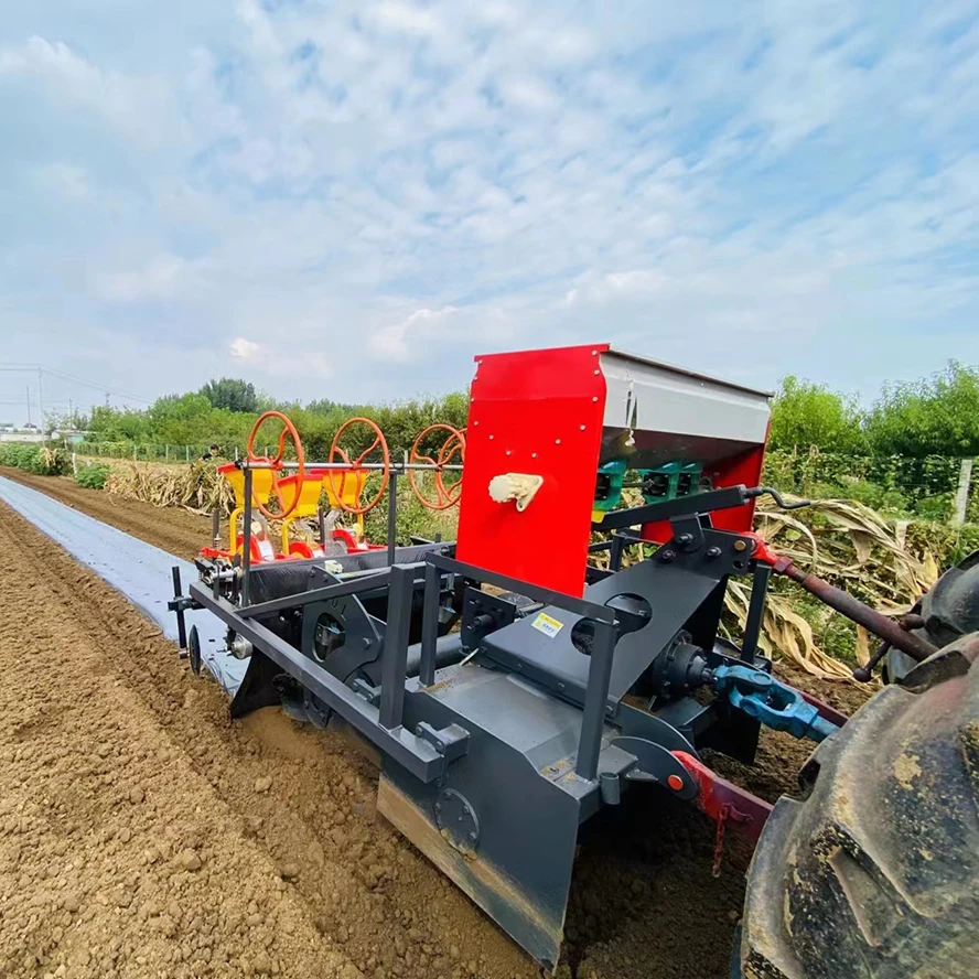 Strawberry Ditching and Ridging Machine Plastic Mulch Layer Bed Former Machine Agriculture Bed Ridger