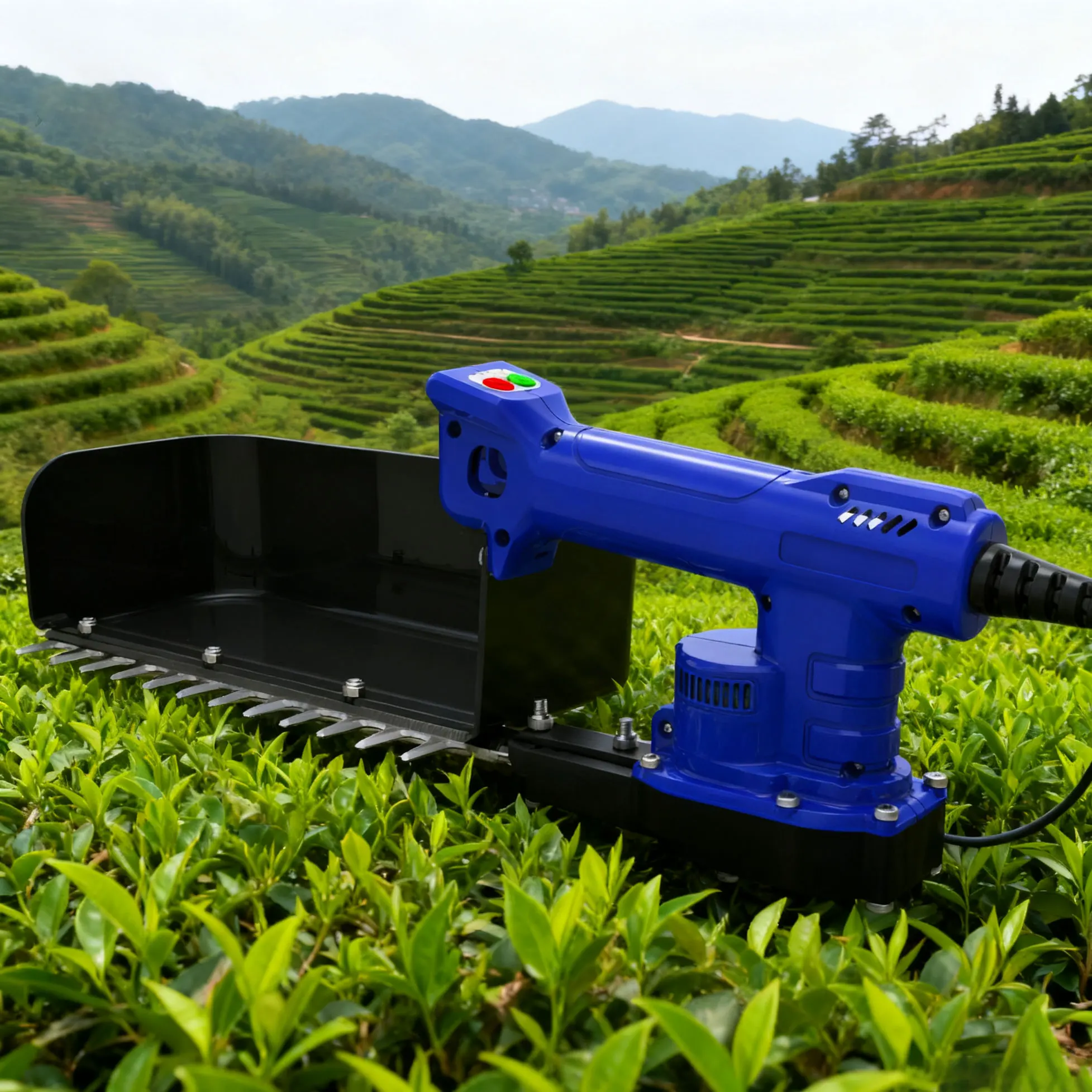 Agriculture Lightweight Tea Picking Harvester New Energy Lithium Battery Efficient Tea Leaf Precise Cutting Picker Machine