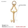 Pj434g double-sided solid gold pendant