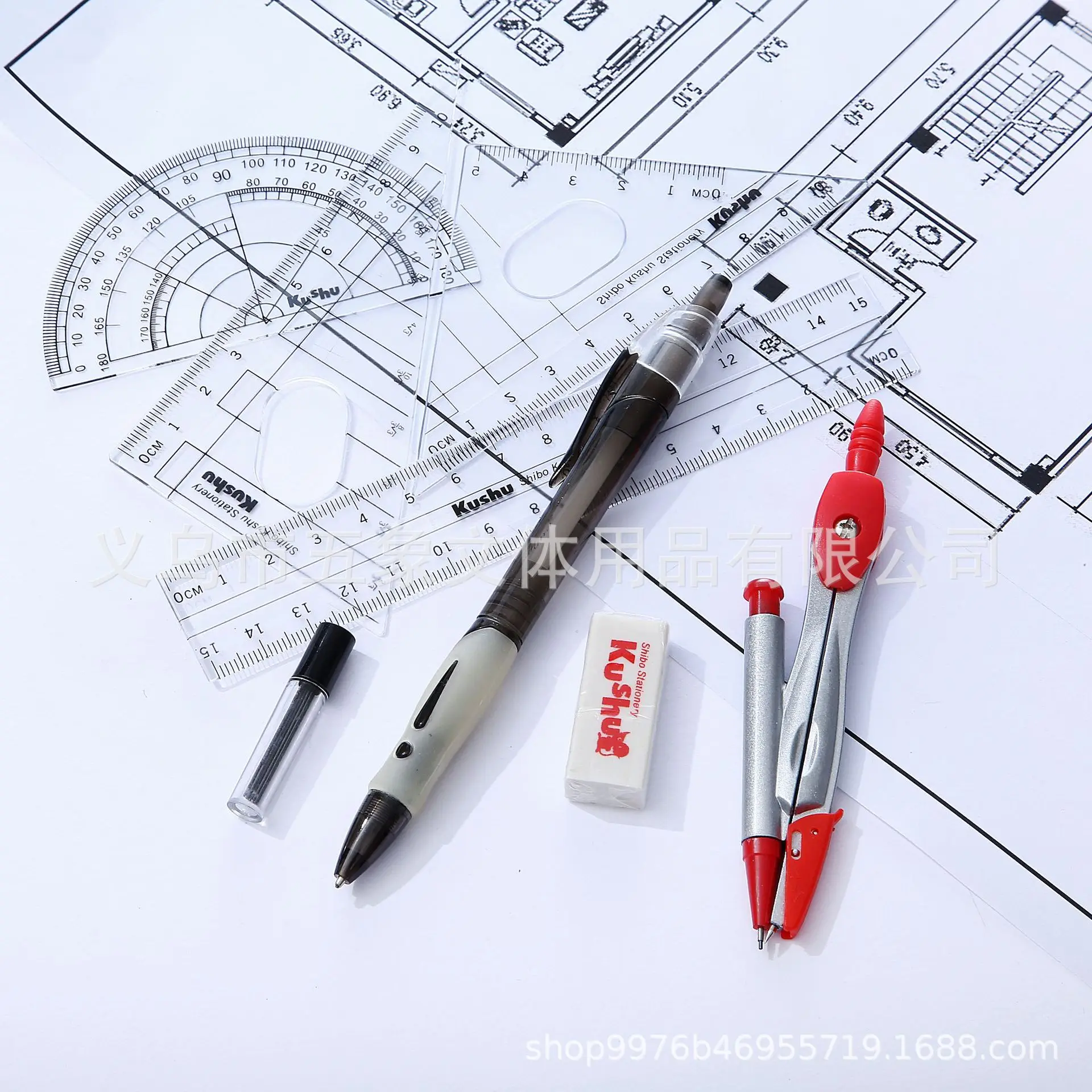 Лидер продаж школьные и офисные принадлежности для рисования специальные геометрические линейки студентов набор компасов
