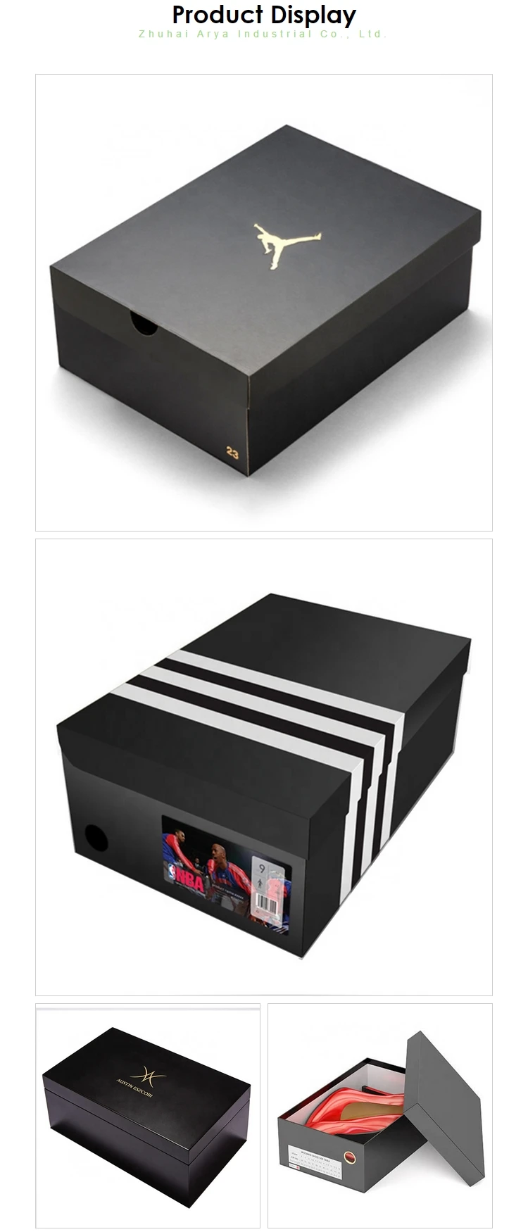 Custom Made Cardboard Shoes Box Rigid Box For Shoes Packaging Buy Shoes Box,Rigid Box,Shoes