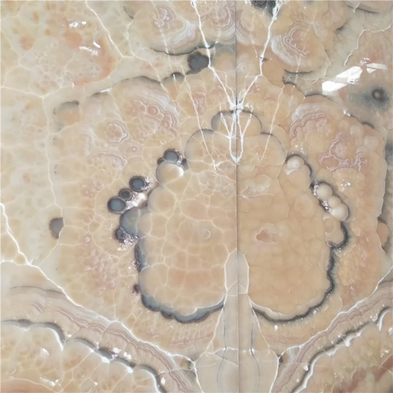 product morden style customized natural transparent lighting book match orange yellow onyx for indoor design-3