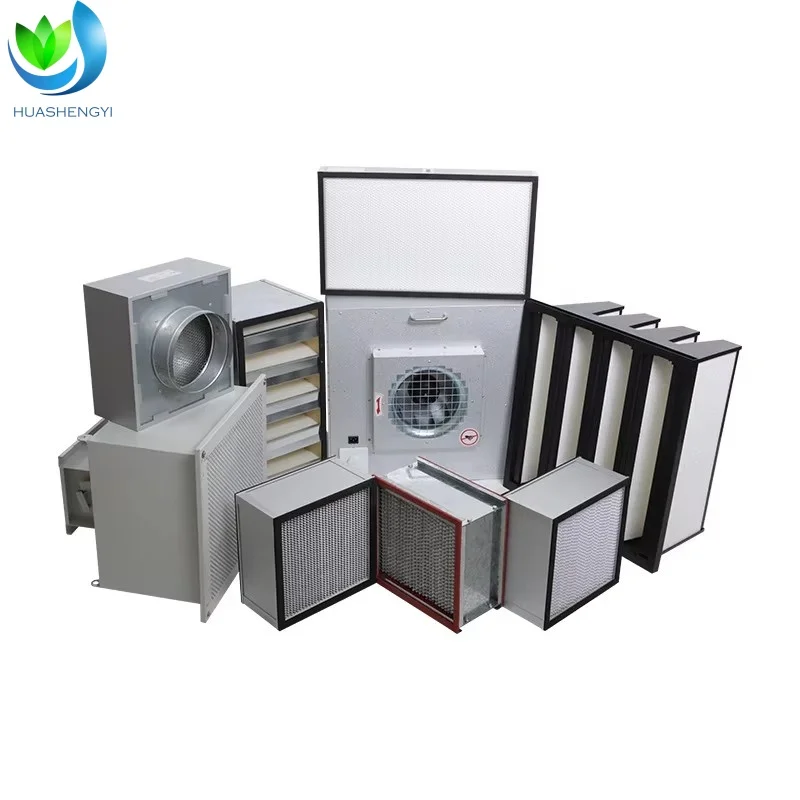 Walson OEM ODM High Efficiency Box Type Air Filter Partition Design Air Filter H13 H14 HEPA Filter Air Purifying Equipment