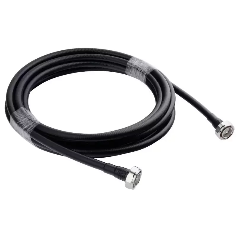 1/2'' Superflexible Feeder Cable 7/16 Din Male To 4.3-10 Mini Din 4.3/10 Male Connector Flexible cable assembly RF jumper details