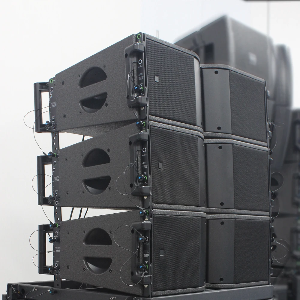Active Line Array Powered Dual 10 Inch Speaker Drivers Professional Audio