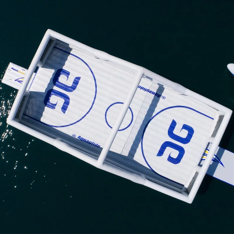 Коммерческий Плавающий надувной морской бассейн для пляжного волейбола закрытый водный батут волейбольная платформа